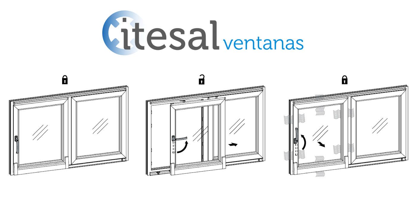 Sistemas de apertura paralela con series practicables