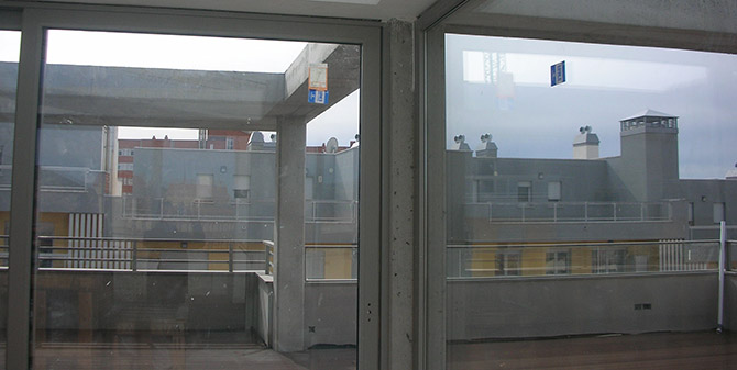 corredera elevable de aluminio